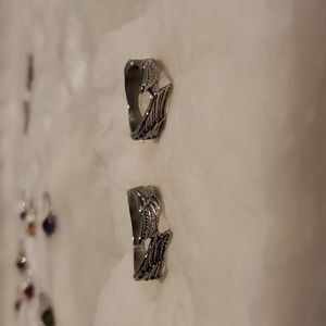 Angel wing matching rings